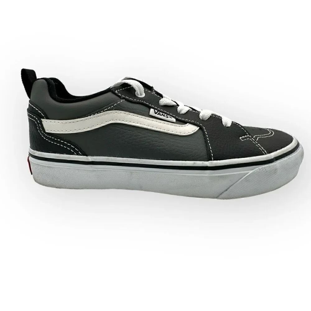 Vans Old Skool 751505 Athletic Shoes Black/White/Grey Youth 4